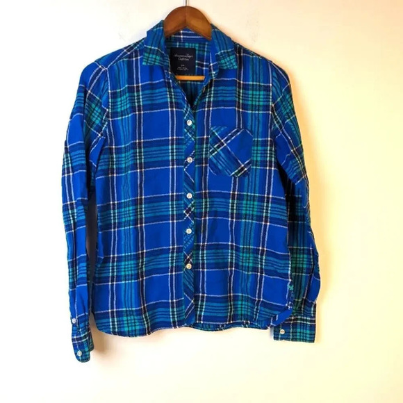 American Eagle Outfitters Plaid Button Front Shirt - Small - Picture 1 of 4